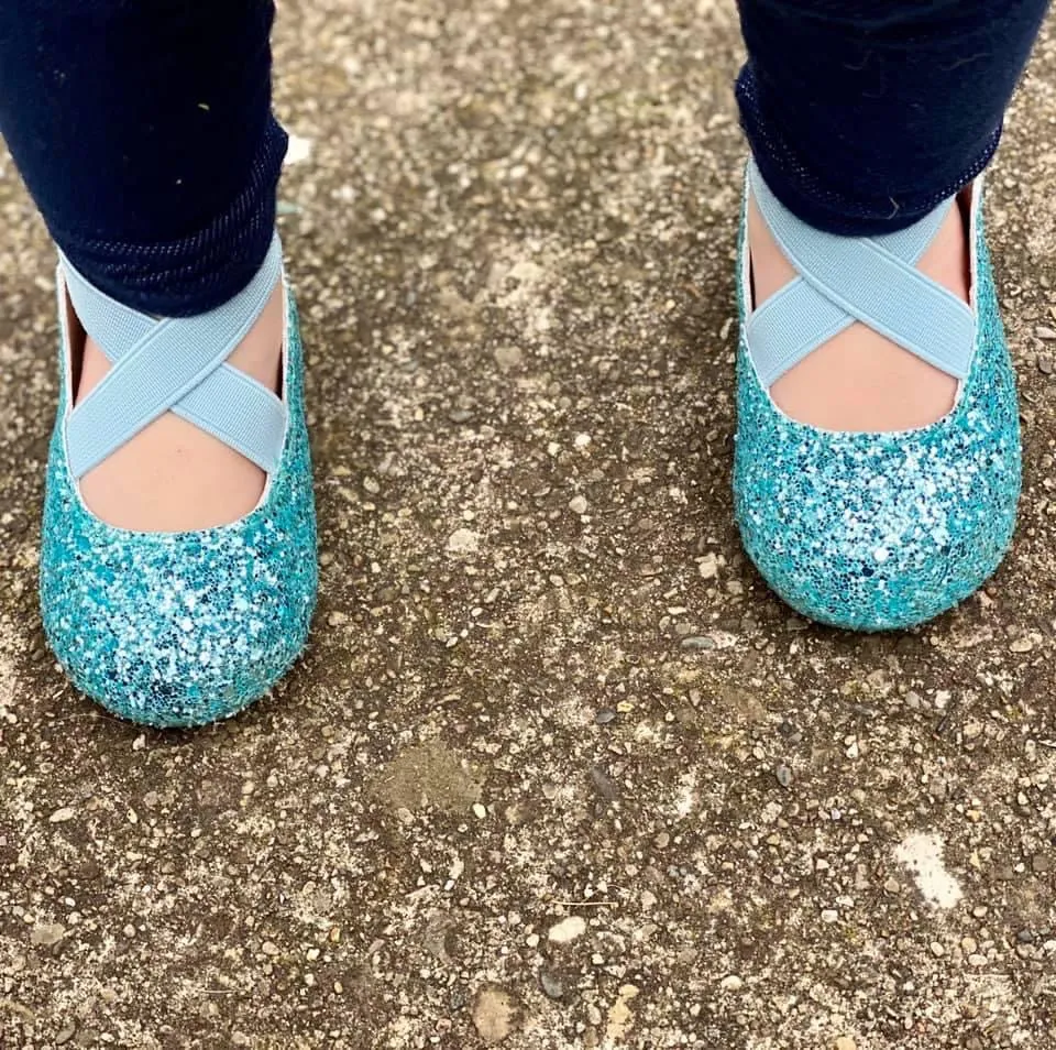 Blue-tiful Ballet Flats