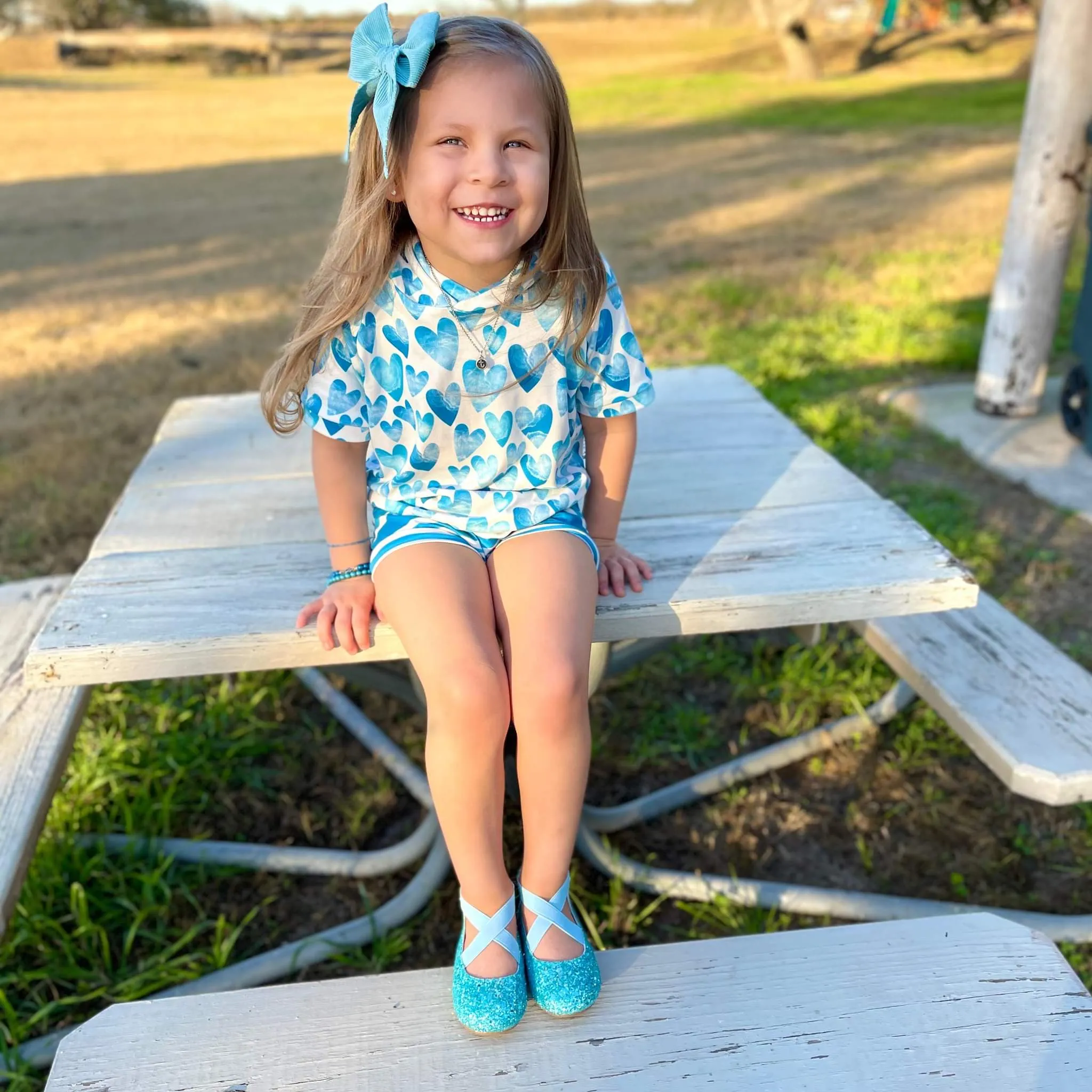 Blue-tiful Ballet Flats