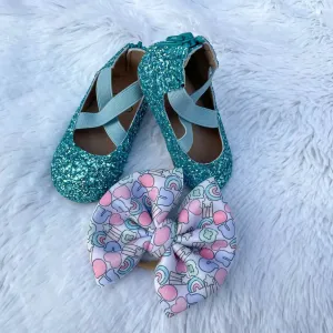 Blue-tiful Ballet Flats