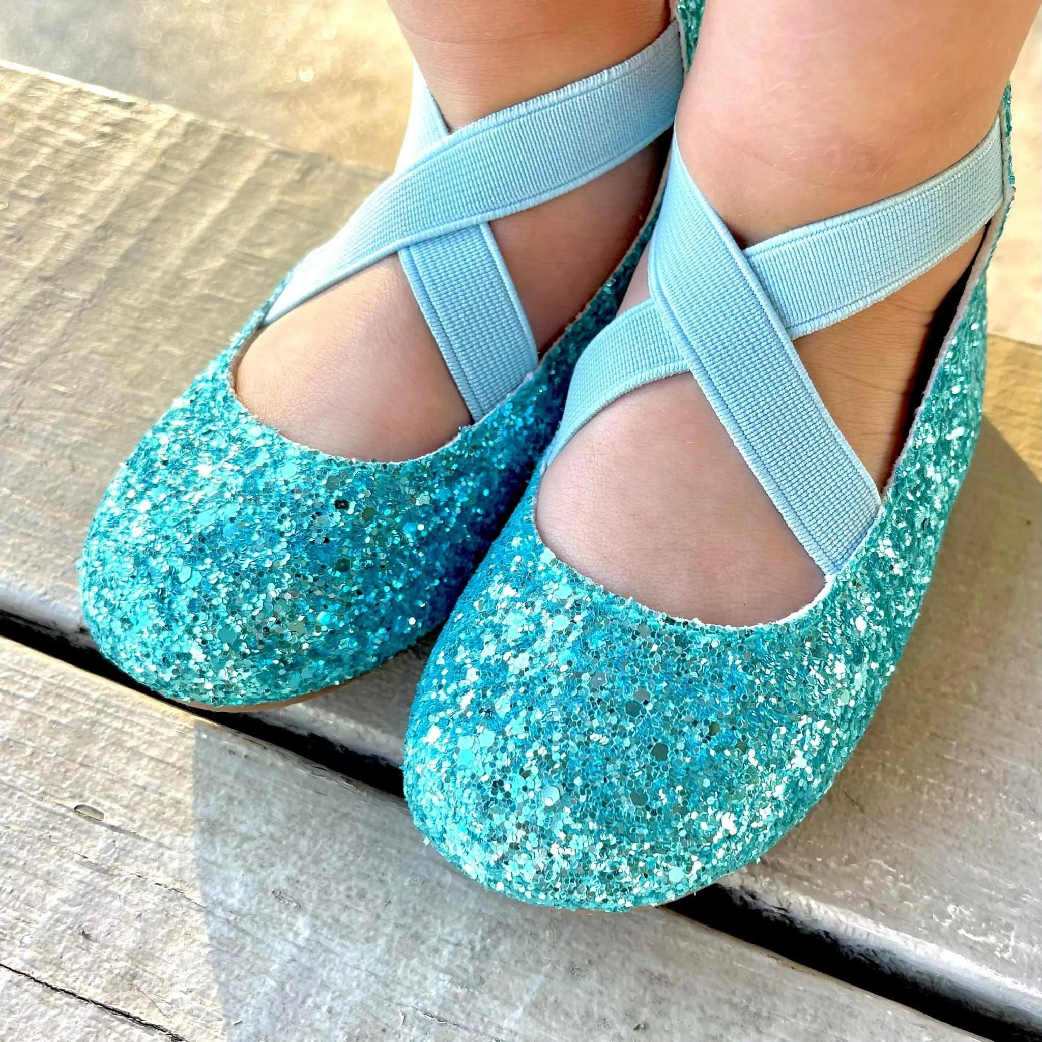 Blue-tiful Ballet Flats