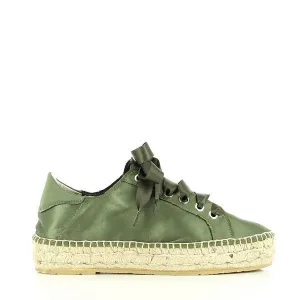 Calzanor 2149 Khaki Lace-Up Espadrilles