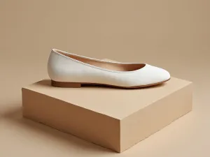 CARMELA • Custom Fitted Bespoke Ballet Flats • WHITE
