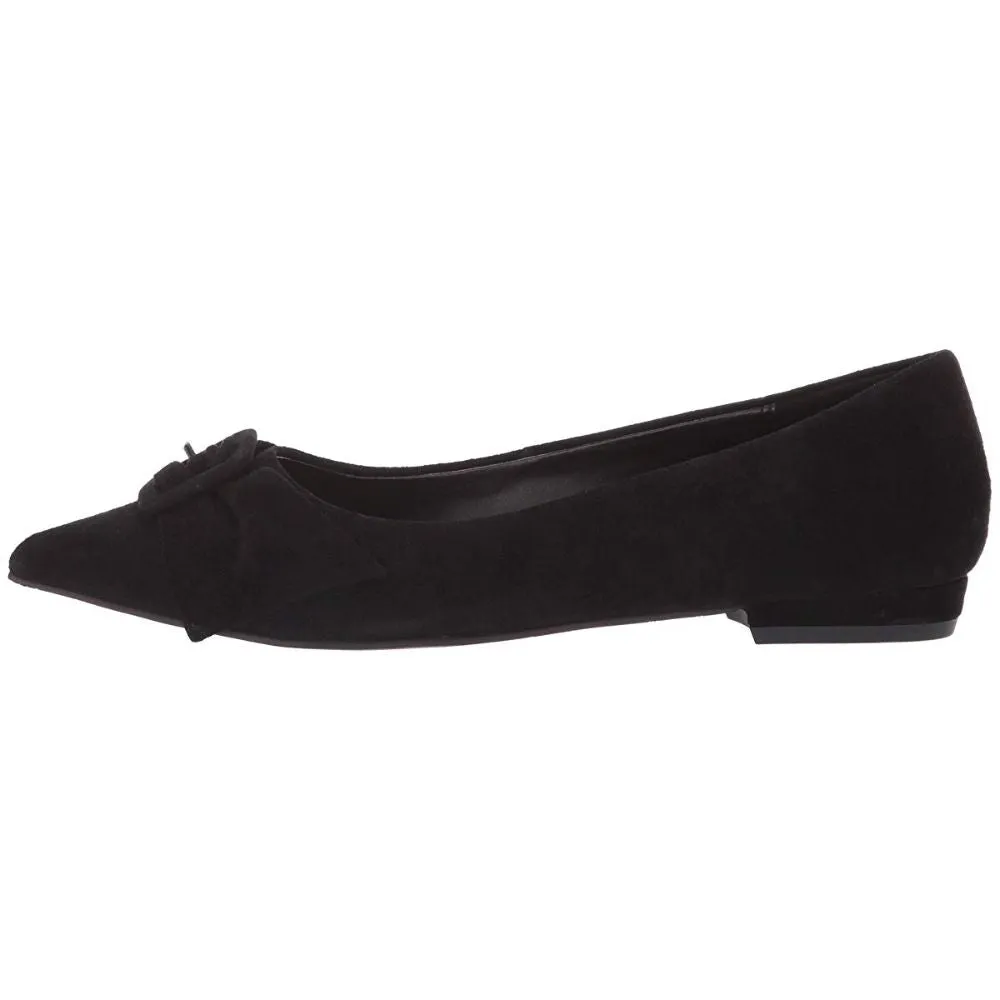 Dana Black Suede Pelle Moda Ballet Flats