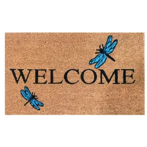 Dragonfly Coir Welcome Mat