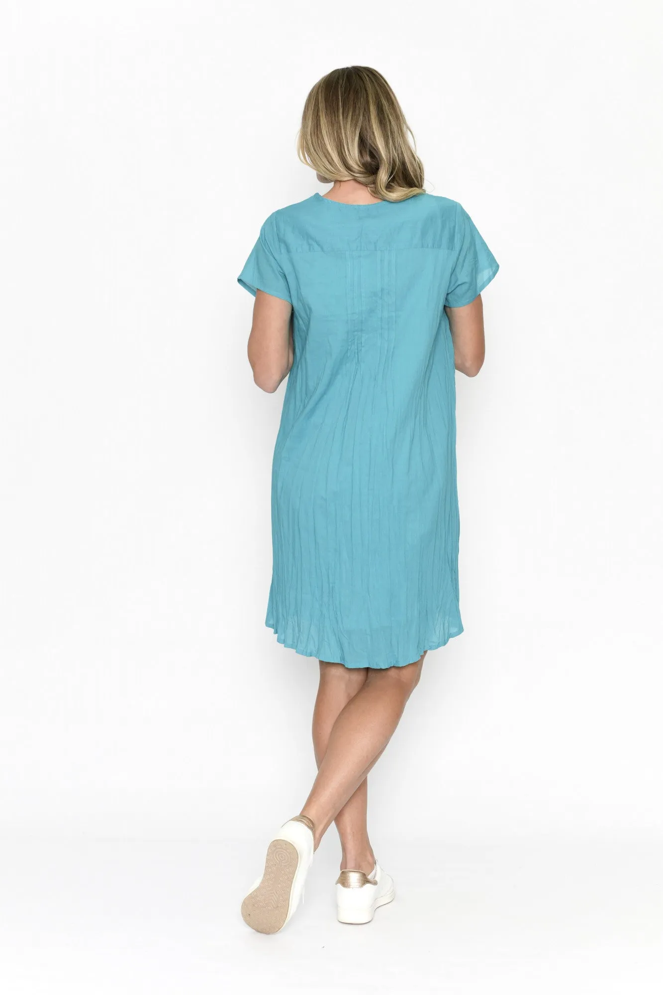 Faith Short Dress - Turquoise