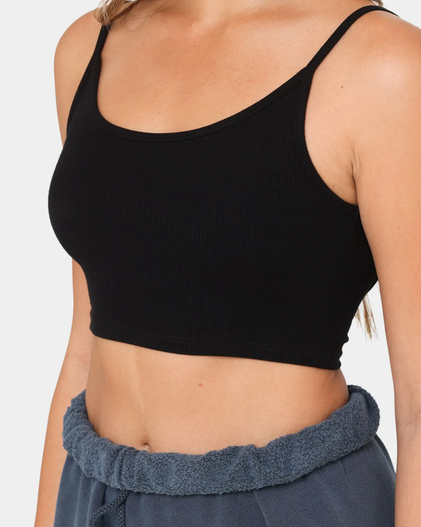 Joah Brown Women's Low Back Crop Cami Black