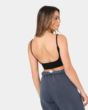 Joah Brown Women's Low Back Crop Cami Black