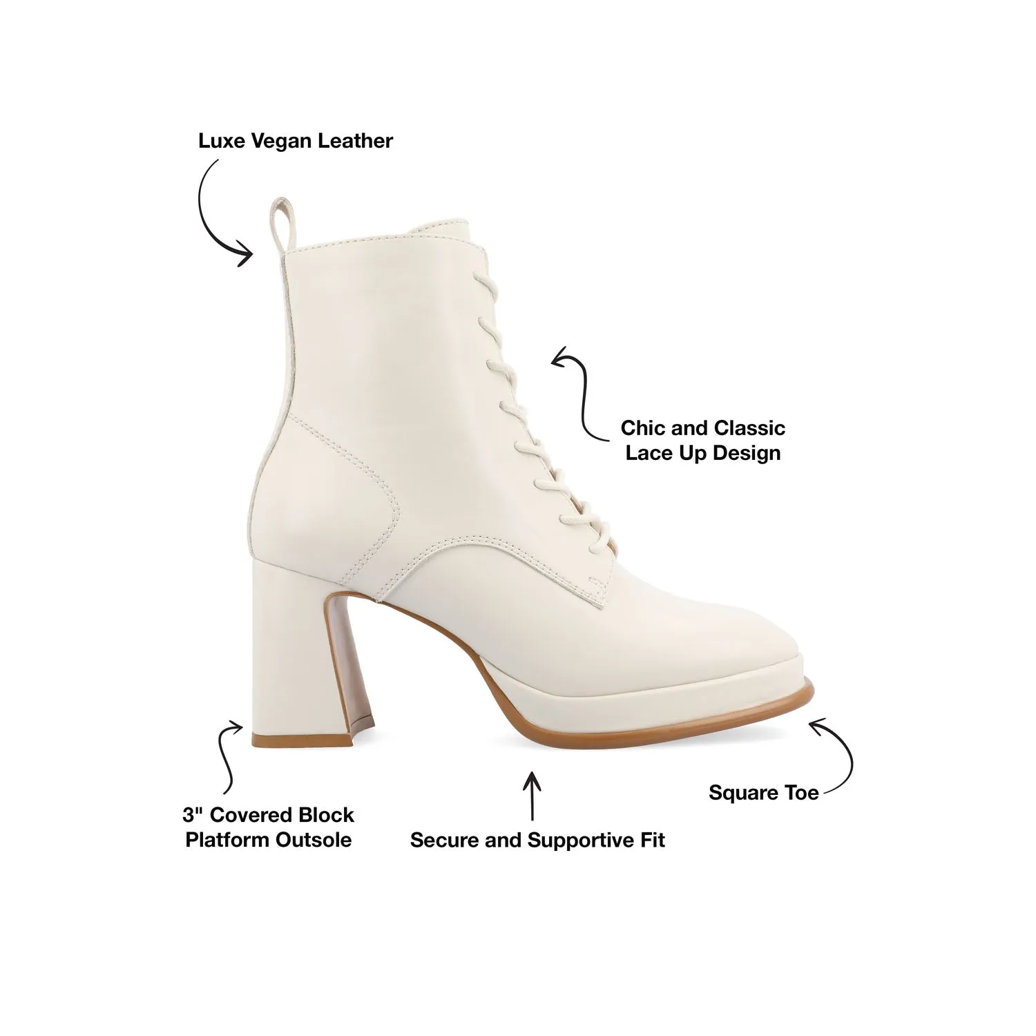 KALINDI LACE-UP BOOTIES IN WIDE