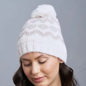 LEMON FAIRISLE HAT WITH POM