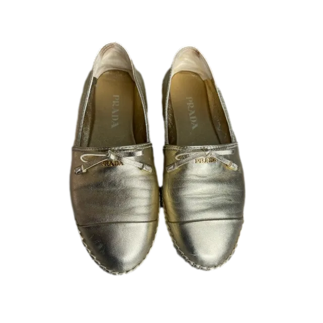 Prada Gold Espadrilles 34.5