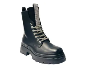 Rhinestone Chunky Sole Ankle Boots