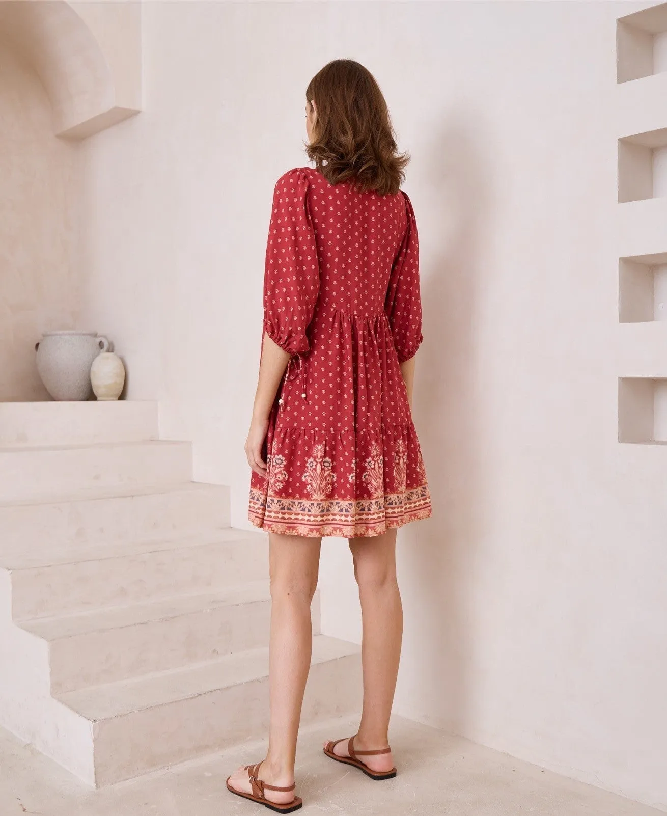 Spirit Short Dress - Cairo Red