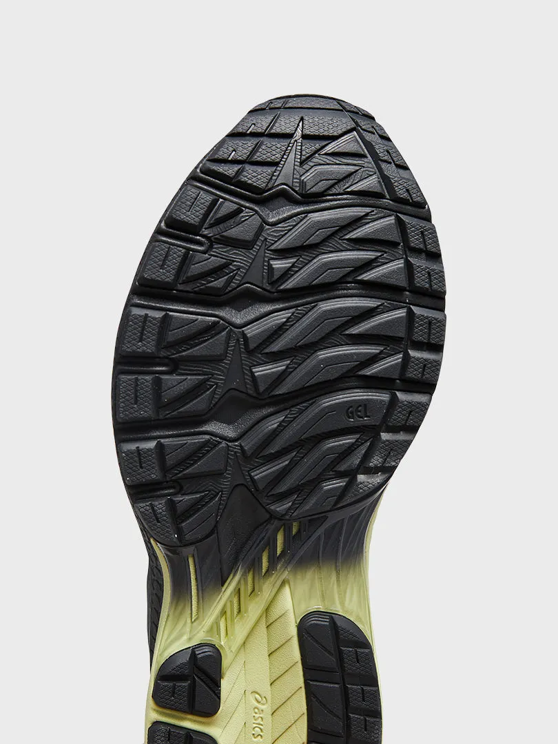 US4-S Gel-Terrain Sneakers in Black and Neon Lime