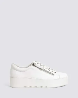 WOLFIE PLATFORM SNEAKERS WHITE LEATHER